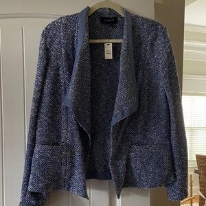 Talbots Navy Tweed Blazer